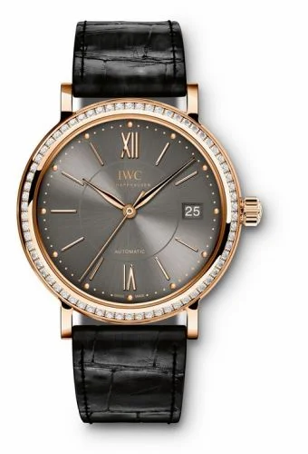 IWC Portofino Automatic 37 Red Gold / Diamond / Ardoise IW4581-08 (4581-08, IW458108)